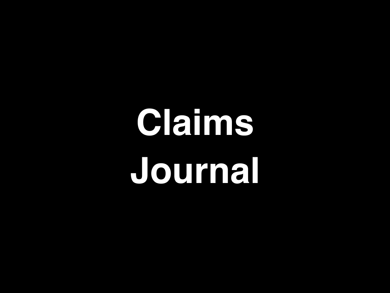 ClaimsJournal